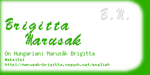 brigitta marusak business card